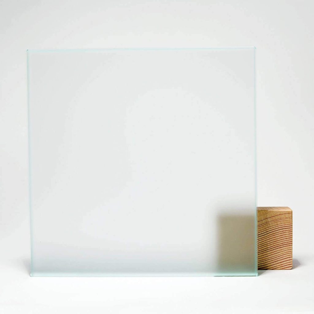 Satin Shower Door Glass Sample