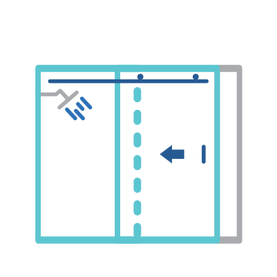 How to Enter Rolling Custom Shower Doors Icon