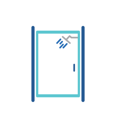 Semi-Frameless Type Custom Shower Doors Icon