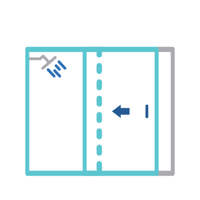 How to Enter Sliding Custom Shower Doors Icon